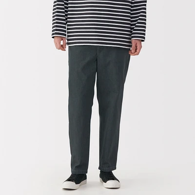 Men's Washed Denim Easy Pants