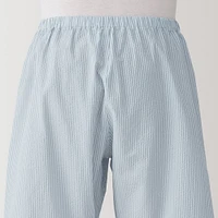 Men's Side Seamless Seersucker Short Sleeve Pajamas