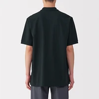 Men's Washed Pique Short Sleeve Polo Shirt