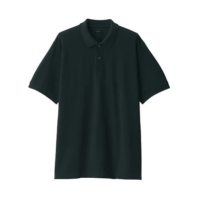 Men's Washed Pique Short Sleeve Polo Shirt