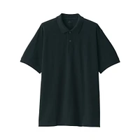Men's Washed Pique Short Sleeve Polo Shirt
