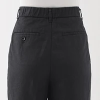 Women's Hemp Blend Twill Darted Wide Pants