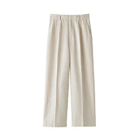 Women's Hemp Blend Twill Darted Wide Pants