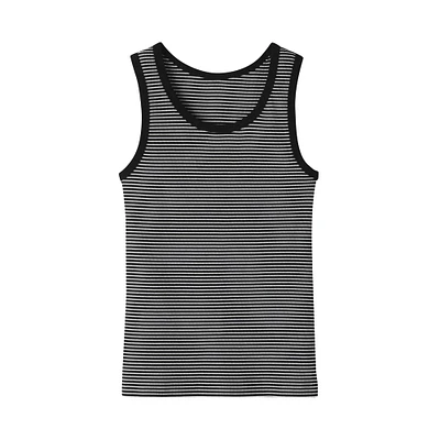 Women's Stretch Ribbed Striped Tank Top