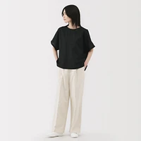 Women's Hemp Cotton Short Sleeve Blouse