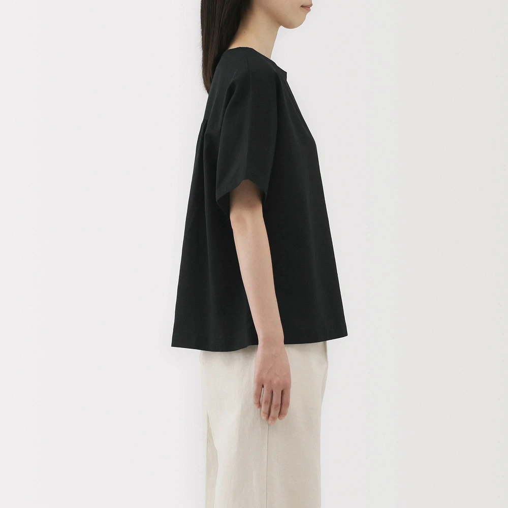 Women's Hemp Cotton Short Sleeve Blouse