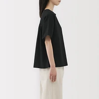 Women's Hemp Cotton Short Sleeve Blouse