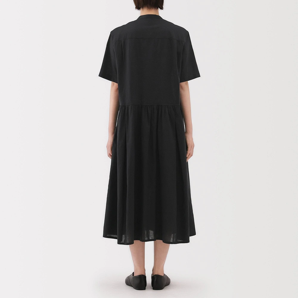 Women's Hemp Cotton Short Sleeve Dress