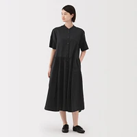 Women's Hemp Cotton Short Sleeve Dress