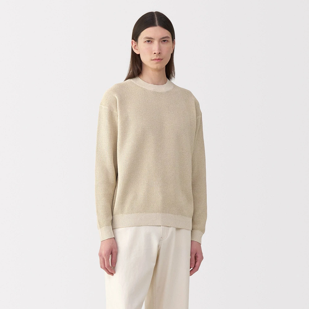Labo Men's Washi Blend Knit Long Sleeve Pullover