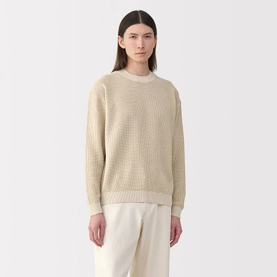 Labo Men's Washi Blend Knit Long Sleeve Pullover