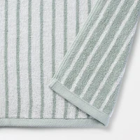 Twin Pile Reversible Stripe Face Towel