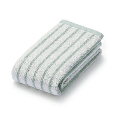 Twin Pile Reversible Stripe Face Towel