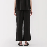 Women's Washed Linen Easy Wide Pants