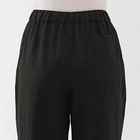 Women's Washed Linen Easy Wide Pants