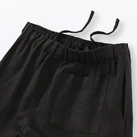 Women's Washed Linen Easy Wide Pants