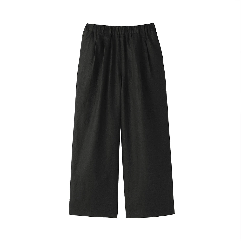 Women's Washed Linen Easy Wide Pants