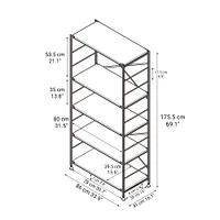 SUS Shelving Unit - Light Grey - Wide