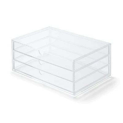 Acrylic Case 3 Rows Large