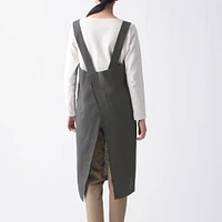 Linen Plain Weave Shoulder Strap Apron