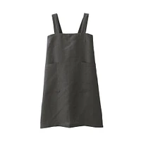 Linen Plain Weave Shoulder Strap Apron