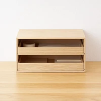 Wooden Storage Tray 2 Drawers