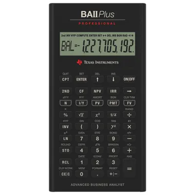 Texas Instruments BA II Plus Professional Calculator