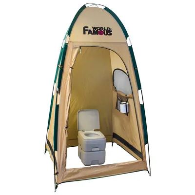 World Famous Porta Privy Shelter - Tan/Olive