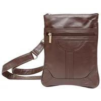 Ashlin Dorothy Leather Pouch - Dark Brown