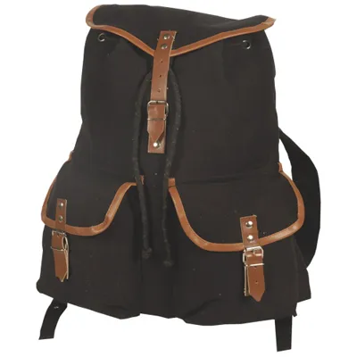 World Famous 19" Vintage Rucksack - Black