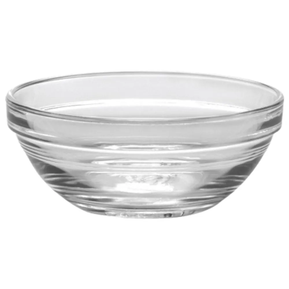 Duralex Lys 4.1" Stackable Glass Bowl - Set of 6 - Clear