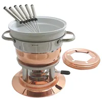 Swissmar Lausanne 11-Piece Copper Fondue Set (F66415) - Copper