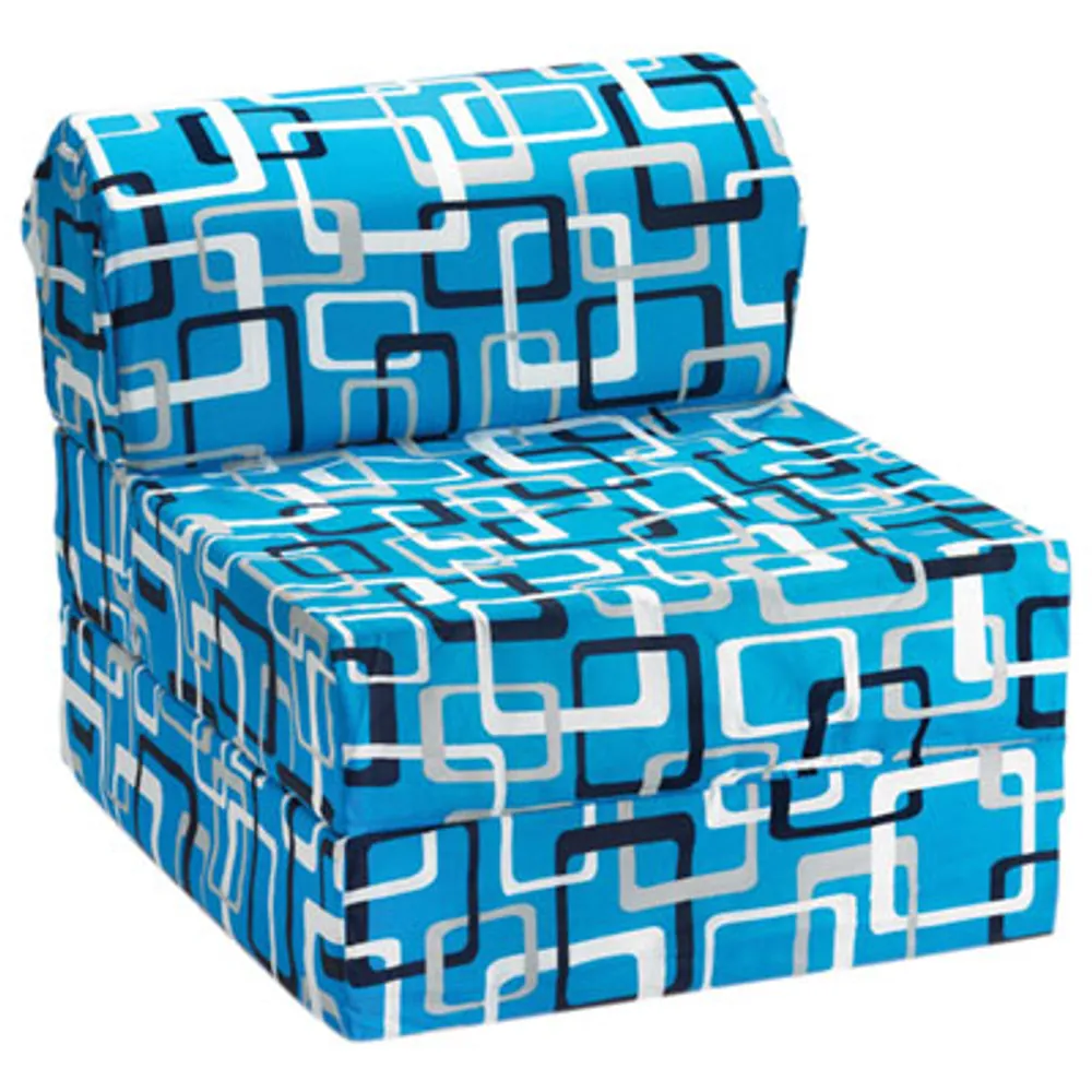 Comfy Kids - Kids Flip Chair - Blue & White