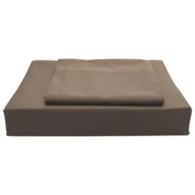 Maholi Solid Collection 250 Thread Count Egyptian Cotton Duvet Cover Set - Queen