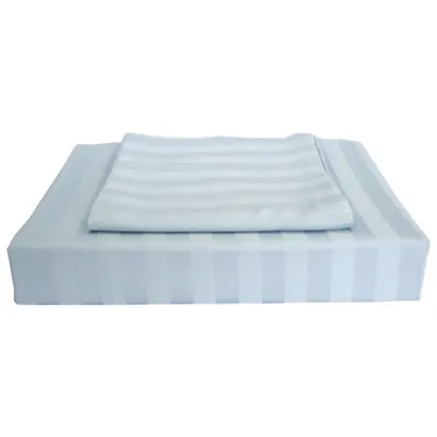 Maholi Damask Stripe Collection 310 Thread Count Rayon Duvet Cover Set - Single