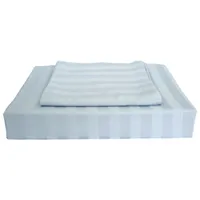 Maholi Damask Stripe Collection 310 Thread Count Rayon Duvet Cover Set - Single