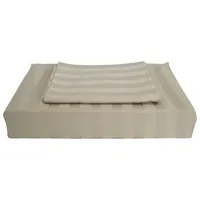Maholi Damask Stripe Collection 310 Thread Count Bamboo Rayon Duvet Cover Set - Queen