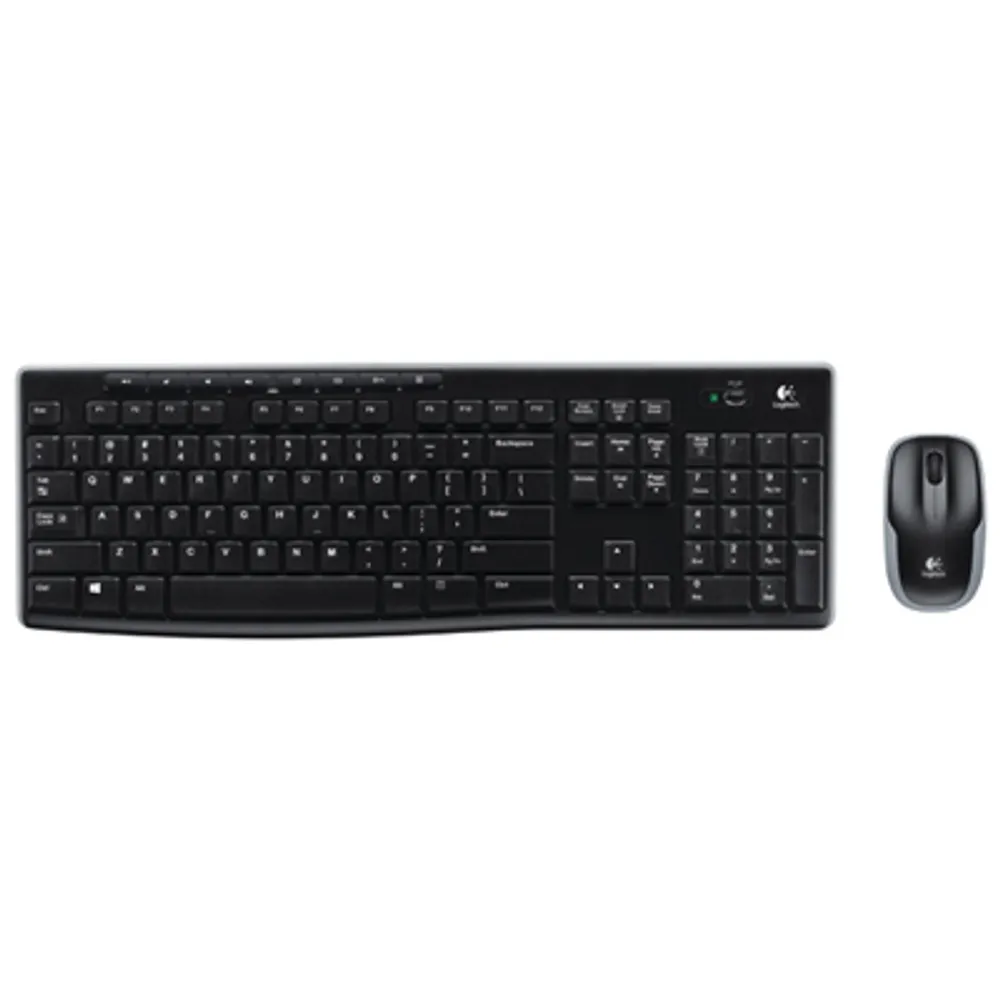 Logitech MK270 Wireless Keyboard & Mouse Combo - Black