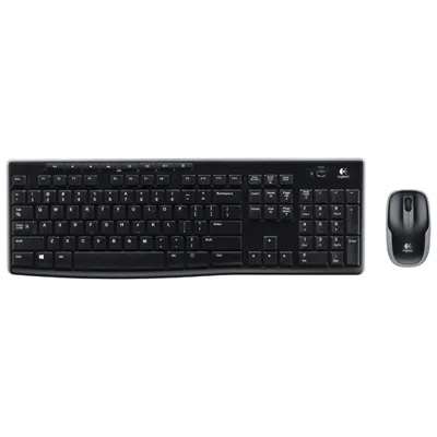 Logitech MK270 Wireless Keyboard & Mouse Combo - Black