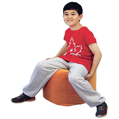Comfy Kids - Cube Bean Bag Chair - Atomic Orange