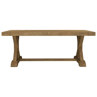 Knightsbridge Transitional 8-Seating Rectangular Sardegna Dining Table - Natural Wood