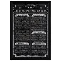 Hathaway Shuffleboard Game Rules (BG2029SH) - Black
