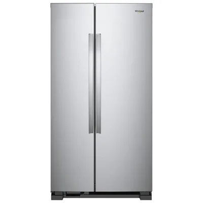 Whirlpool 36" 24.9 Cu. Ft. Side-by-Side Refrigerator with LED Lighting (WRS315SNHM) - Stainless