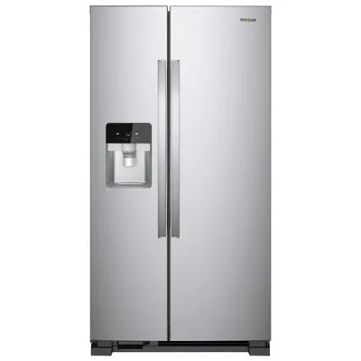 Whirlpool 36" 24.5 Cu. Ft. Side-By-Side Refrigerator w/ Ice Dispenser (WRS325SDHZ) - Stainless