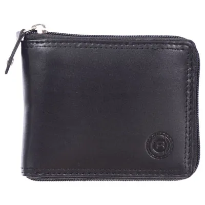 Club Rochelier Traditional Leather Bi-fold Wallet - Black (44300)