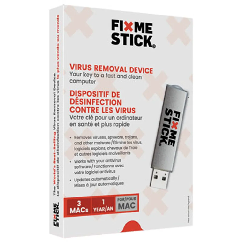 FixMeStick Virus Removal Device (Mac) - 3 Devices - 1 Year