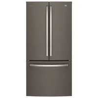 GE Profile 33" 24.8 Cu. Ft. French Door Refrigerator with Water & Ice Dispenser (PNE25NMLKES)-Slate
