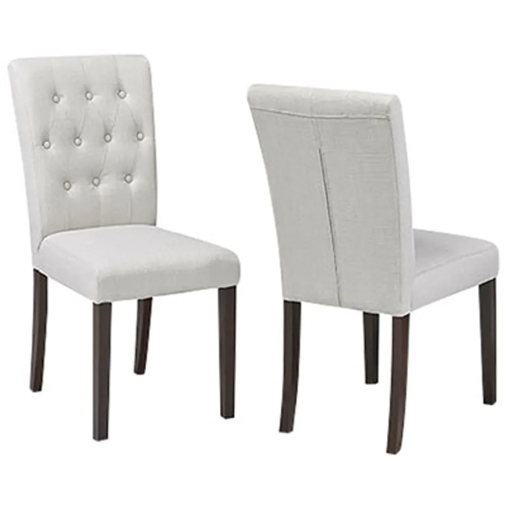 Contemporary Fabric Dining Chair - Set of 2