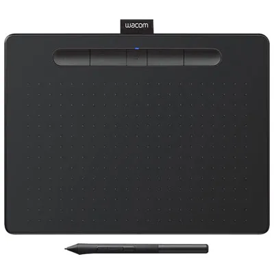 Wacom Intuos 8.5" x 5.3" Graphic Tablet with Stylus (CTL6100WLK0) - Black