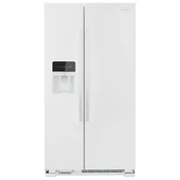Amana 33" 21.4 Cu. Ft. Side-By-Side Refrigerator with Water & Ice Dispenser (ASI2175GRW) - White
